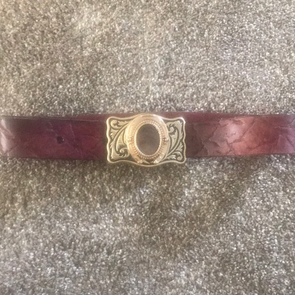 Leather belt